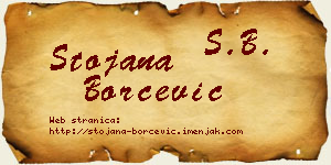 Stojana Borčević vizit kartica